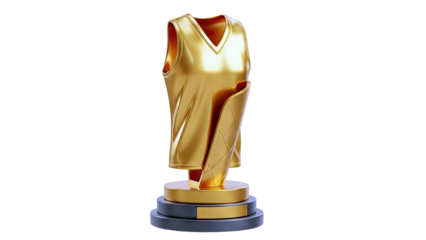 Golden Basketball Trophy Replica