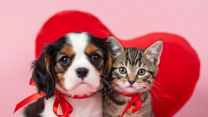 Valentine's day with furry friends
