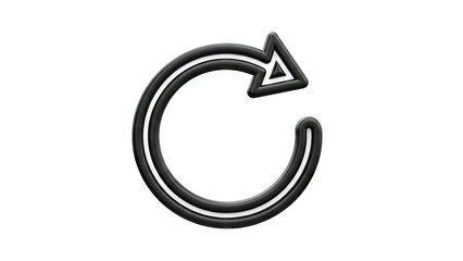 3D Rendered Refresh Arrow Icon