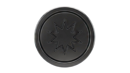 Black Octagram Star Emblem