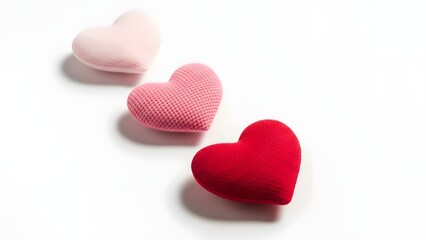 Obraz premium Three hearts in a row