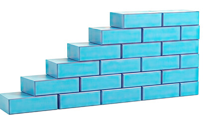 Blue Building Blocks Staircase