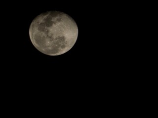 Obraz premium full moon over black