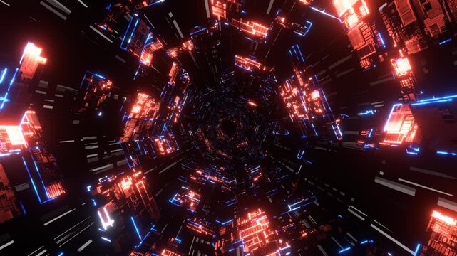 VJ トンネル ワープ 宇宙 サイバー パネル 未来 [別Verあり] [ループ対応]