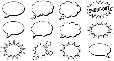 Fototapeta premium Speech bubbles Vector