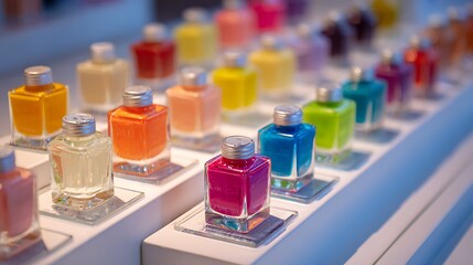 A colorful laboratory research scene featuring medical liquid in a test tube and chemistry equipment isolated on a bar counter next to a glass of champagne and glasses on the table