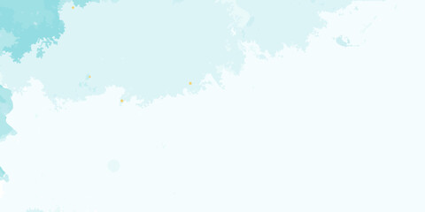 Soft watercolor background with scattered golden specks and light blue hues