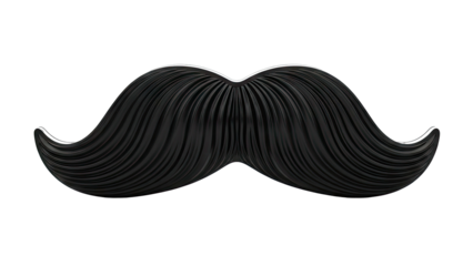 Black Handlebar Moustache