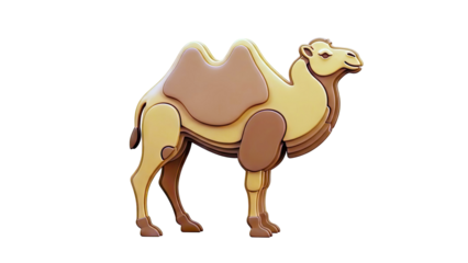 Layered Camel Silhouette