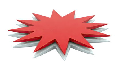 Layered Starburst Shapes