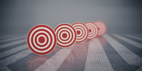 Multiple Target Boards in Perspective Representing Business Goals Strategy Focus and Success Concept