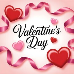 a vibrant banner style valentine's day