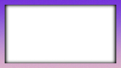 A blank vibrant color grainy texture wooden picture frame with a square paper space and gray border design creates an empty art banner for a web page illustration on a white wall