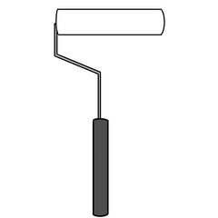 Obraz premium Paint roller simple illustration ペンキ ローラー シンプル イラスト