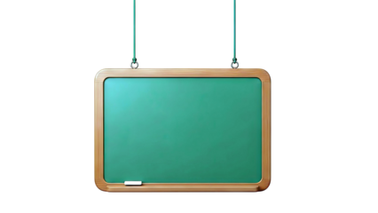 Green Chalkboard Hanging with Chalk