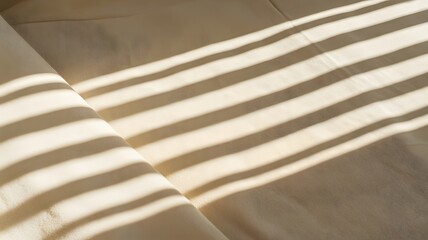 Soft Fabric with Natural Light and Flowing Shadows Creating Minimal Elegant Background Texture