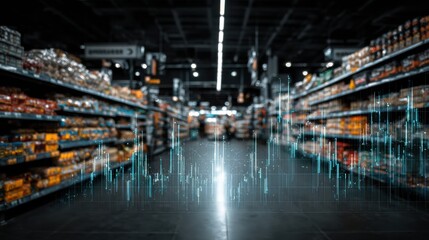 Explore Retail Analytics in a Supermarket Aisle With Data Patterns Integrated Into the Background for Business Insights