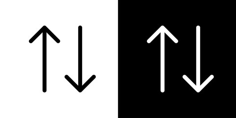 上下矢印のソートアイコン（ベクター）