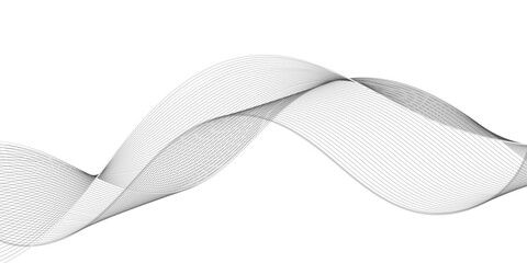 "Abstract Modern Line and Wave Design: Glowing Soft Grey Waves on a White Background, Evoking the Energy of Futuristic Technology and Sound Wave Movements"
