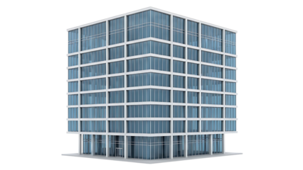 Modern Office Building Rendering