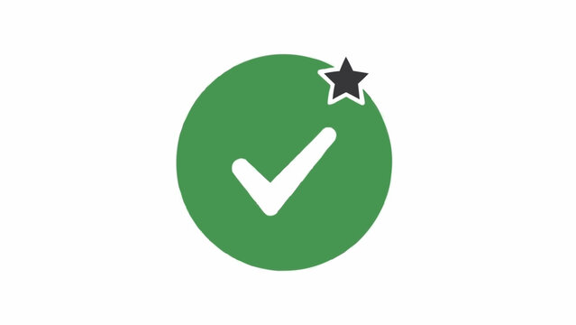 Green circle with white checkmark symbol.