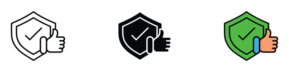 Reliability icon vector. security and quality assurance symbol. vector illustration.