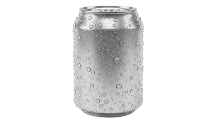 Metal Can with Water Droplets
