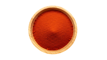 Wooden Bowl with Red Powder