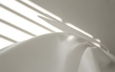 Geometric Window Light and Shadow Pattern on Wall for Modern Minimal Interior Background