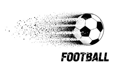 Football with particle trail effect