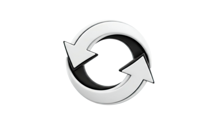 3D Refresh or Recycle Icon