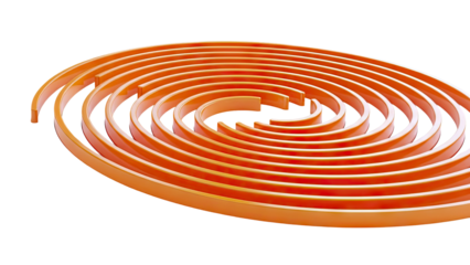 Orange Spiral Object