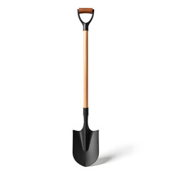 Garden hoe isolated against white background, gardening concept
