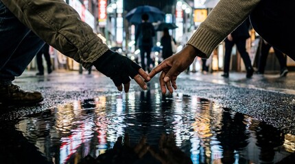 people walking on the street