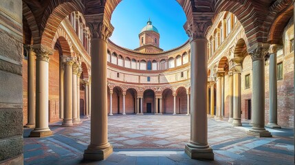 The Enchanting Cloisters of Pavia's Architectural Marvel