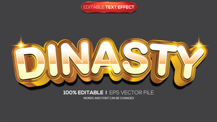 3d text effect dinasty theme © Ardhy