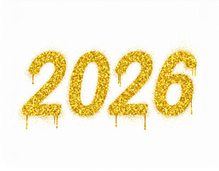 Graffiti Gold Glitter Tag(2026)