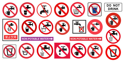 Drawings of Non-Potable Water Signs