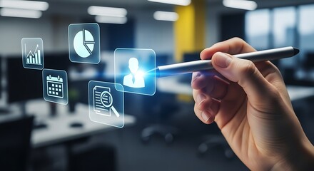 Interactive data analysis with a digital pen and holographic interface