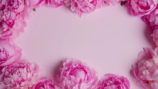 pink flower frame