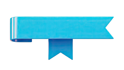 Blue Banner Ribbon