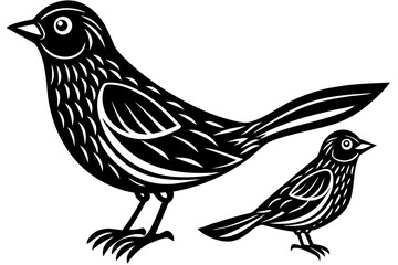 Obraz premium vector illustration of a bird