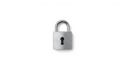 Naklejka premium A detailed illustration of a secure browsing padlock on a white background representing online security and privacy with security symbol and icon