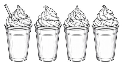 A delicious chocolate ice cream cone vector illustration with a cute pink cherry design for a sweet birthday celebration or bakery dessert party