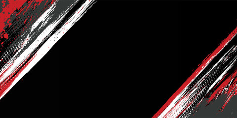 Gaming esport background striking stripes electric banner vector illustration design red black grunge brush wing comic pattern modern abstract concept livery stripes decal paint splash splatter.eps 10 © Samsul