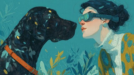 Tech-enabled animal training using smart sensors and feedback, connected behavioral conditioning, AI-driven pet education, digital animal learning tools, futuristic training technology for pets