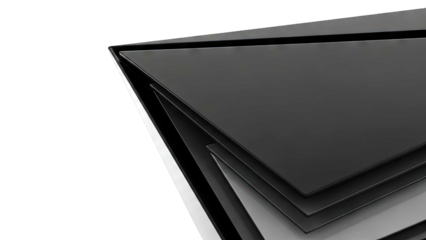 Abstract Black Geometric Layers