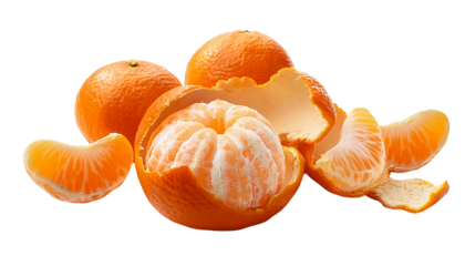 Des clémentines éplucher et entière.