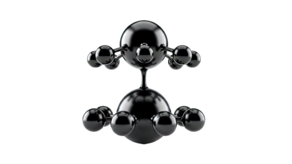 Abstract Black Spheres Connected Structure