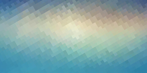 Abstract pixelated gradient background in cool blue and aqua hues